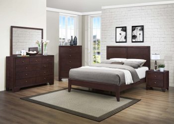 Kari Bedroom Set 2146 by Homelegance in Brown Cherry w/Options [HEBS-2146 Kari]