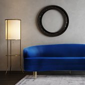 Baila Sofa TOV-S135 in Navy Velvet Fabric by TOV Furniture