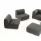 Hawthorn Sectional Sofa & Ottoman Set 2388 in Grey Fabric by VIG