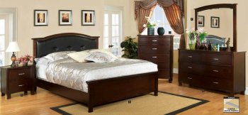 CM7599 Crest View Bedroom in Brown Cherry w/Optional Casegoods [FABS-CM7599 Crest View]