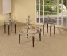 Clear Glass Top Modern 3Pc Coffee Table Set w/Brown Wooden Legs