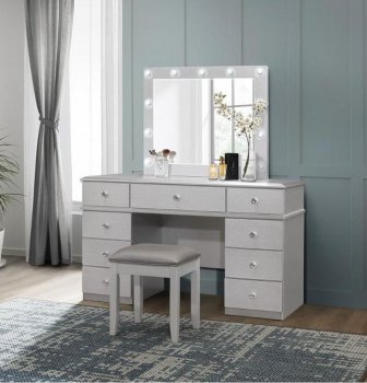 Amina Vanity Set in Silver by Global [GFVA-Amina]