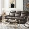 Lydia Motion Sofa LV00654 Brown Leather Aire by Acme w/Options