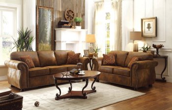 Corvallis Sofa 8405BJ in Brown by Homelegance w/Options [HES-8405BJ Corvallis]