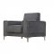 U6108 Sofa & Loveseat Set in Platinum Fabric by Global w/Options