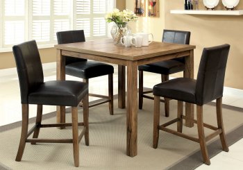 CM3555T-42 Sorrel II 5Pc Counter Height Dining Set in Rustic Oak [FADS-CM3555PT-42 Sorrel II]