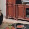 Rich Brown Massive Wall Unit w/Glass Door Piers