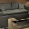 Options of Black Glass or Wenge Wood Top Modern Coffee Table