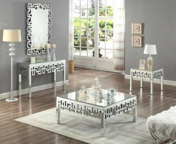 Aria Coffee Table 412 in Mirrored Finish by Meridian w/Options [MRCT-412 Aria]