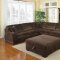 500703 Luka Sectional Sofa in Coffee Bean Fabric by Coaster