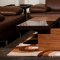 Techno Coffee Table by Beverly Hills in Hi-Gloss Brown & Walnut