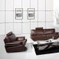 Chocolate Bonded Leather 7380 Loveseat