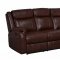 U9303 Motion Sofa in Brown Bonded Leather by Global w/Options