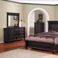 Espresso Finish Bedroom with Oversized Headboard