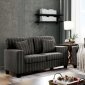 Pingree Sofa CM6034 in Dark Gray Linen-Like Fabric w/Options