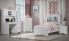 Pompei Kids Bedroom Set 4Pc Metallic White by Global w/Options