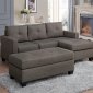 Phelps Sectional Sofa& Ottoman 9789BRG-Brownish Gray-Homelegance