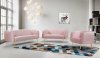 Harlow Sofa 685 in Pink Velvet Fabric by Meridian w/Options