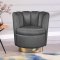 Lily Accent Chair 578 in Grey Velvet by Meridian