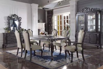 House Delphine Dining Table 68830 in Charcoal by Acme w/Options [AMDS-68830 House Delphine]