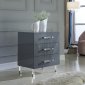 Anastasia Side Table 834 in Grey Lacquer by Meridian