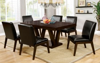 Belinda I CM3357T Dining Table in Espresso Finish w/Options [FADS-CM3357T-Belinda I]