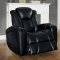 Madoc Power Motion Sofa 8444BLK in Black by Homelegance