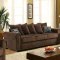 Rydel Sofa CM6127 in Brown Fabric w/Options