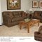 Pinto Tobacco Fabric Modern Sofa & Loveseat Set w/Options