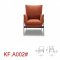 Joseph Accent Chair in Orange Fabric by VIG