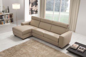 Berna Sectional Sofa Bed in Full Leather by ESF [EFSS-Berna]