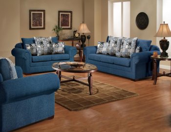 3550 Marsha Sofa - Liberty by Chelsea Home Furniture in Fabric [CHFS-Liberty-3550 Marsha Navy]