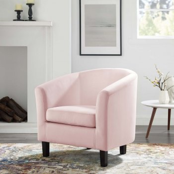 Prospect Accent Chair Set of 2 in Pink Velvet by Modway [MWAC-4137 Prospect Pink]