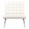 Bellefonte Accent Chair & Ottoman BR30IVL in Ivory by LeisureMod