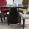 Black Satin Finish Modern 5Pc Dining Set w/Optional Color Chairs