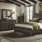 Thornwood Hills Bedroom 5Pc Set 759-BR-QPB in Gray w/Panel Bed