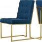 Victoria Dining Chair 715 Set of 2 Navy Linen Fabric - Meridian