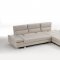 Gemma 7768 Sectional in Pearl Grey Pure Leather by IDP Italia