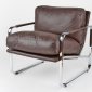 Magi Chair in Chocolate Leatherette or Leather by Whiteline