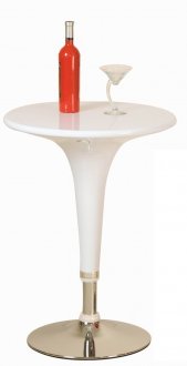 White or Black Finish Modern Adjustable Bar Table