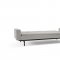 Dublexo Sofa Bed in Natural by Innovation w/Arms Wood Legs