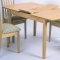 Natural Finish Casual Contemporary 5Pc Dining Set