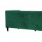 Taylor Sofa 642 in Green Velvet Fabric w/Optional Items