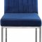 Giselle Dining Chair 779 Set of 2 Navy Velvet Fabric - Meridian