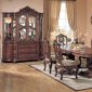 Brown Finish Traditional 7Pc Dining Set w/Optional Items