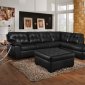 50615 Shi Sectional Sofa in Onyx Bonded Leather Match by Acme