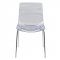 Astor Set of 4 Dining Chairs AC20CL in Clear by LeisureMod