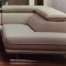 Milan 449001 Sectional in Light Grey Leather Air by New Spec