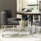 Fueyes 5Pc Dining Set 109190 in Graphite & Chrome by Coaster