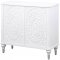 Cardella Accent Cabinet 950411 in Distressed White by Coaster